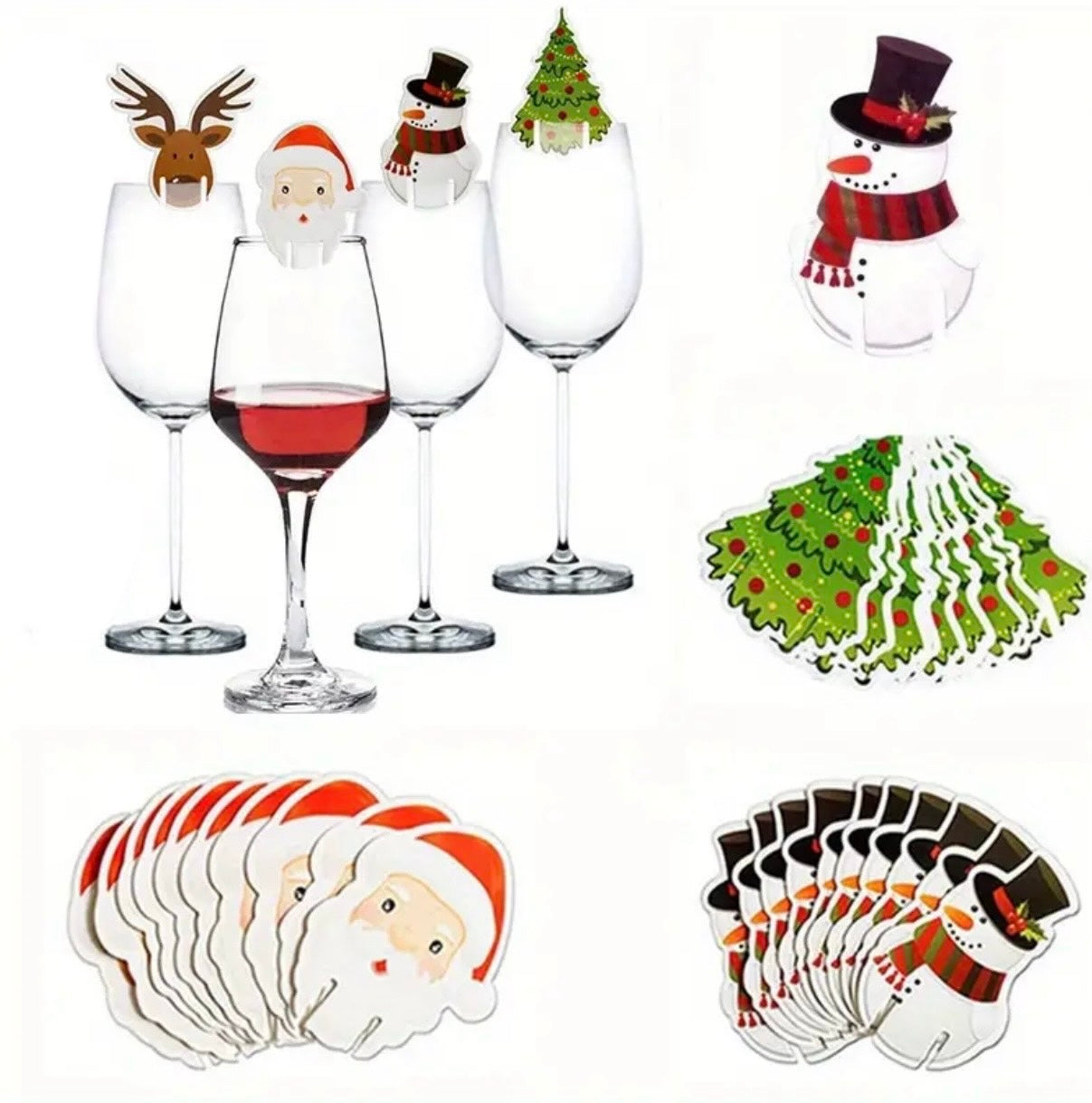 Christmas Glass Decorations Mixed 10-pack