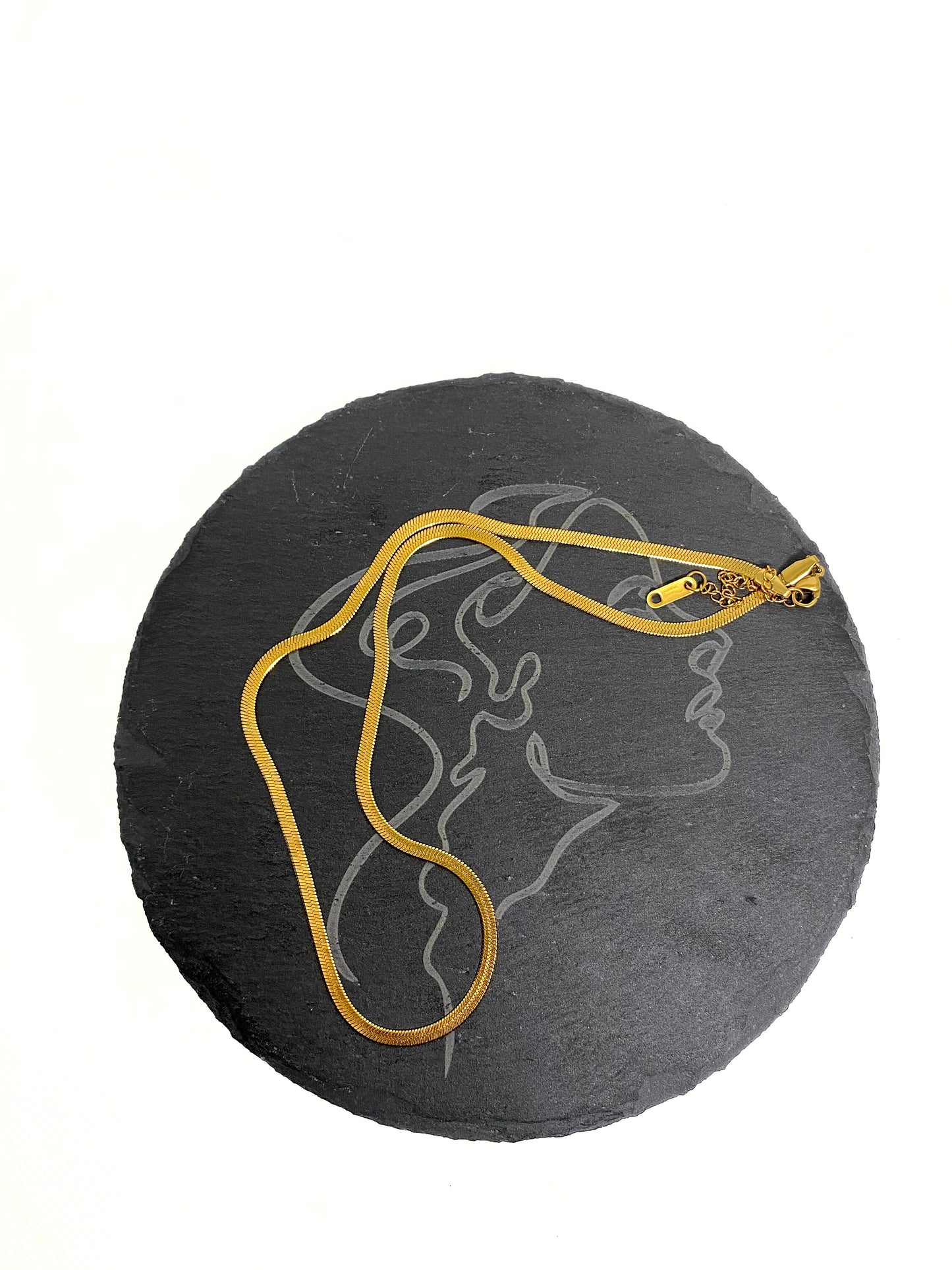 Snake Chain Necklace | Stainless Steel 18K Gold Plated