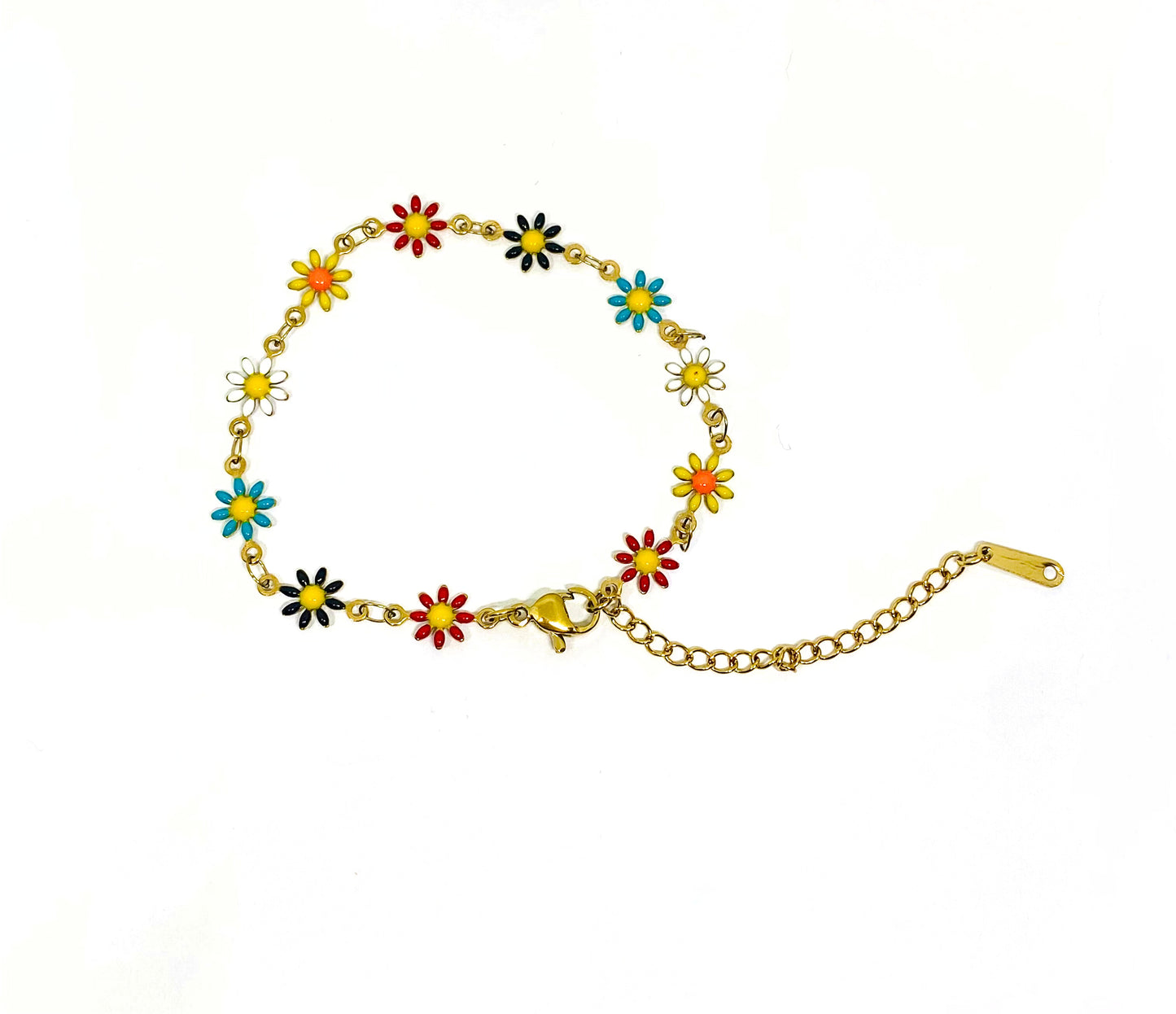 Dainty Flower Bracelet | Stainless Steel 18K Gold Plated