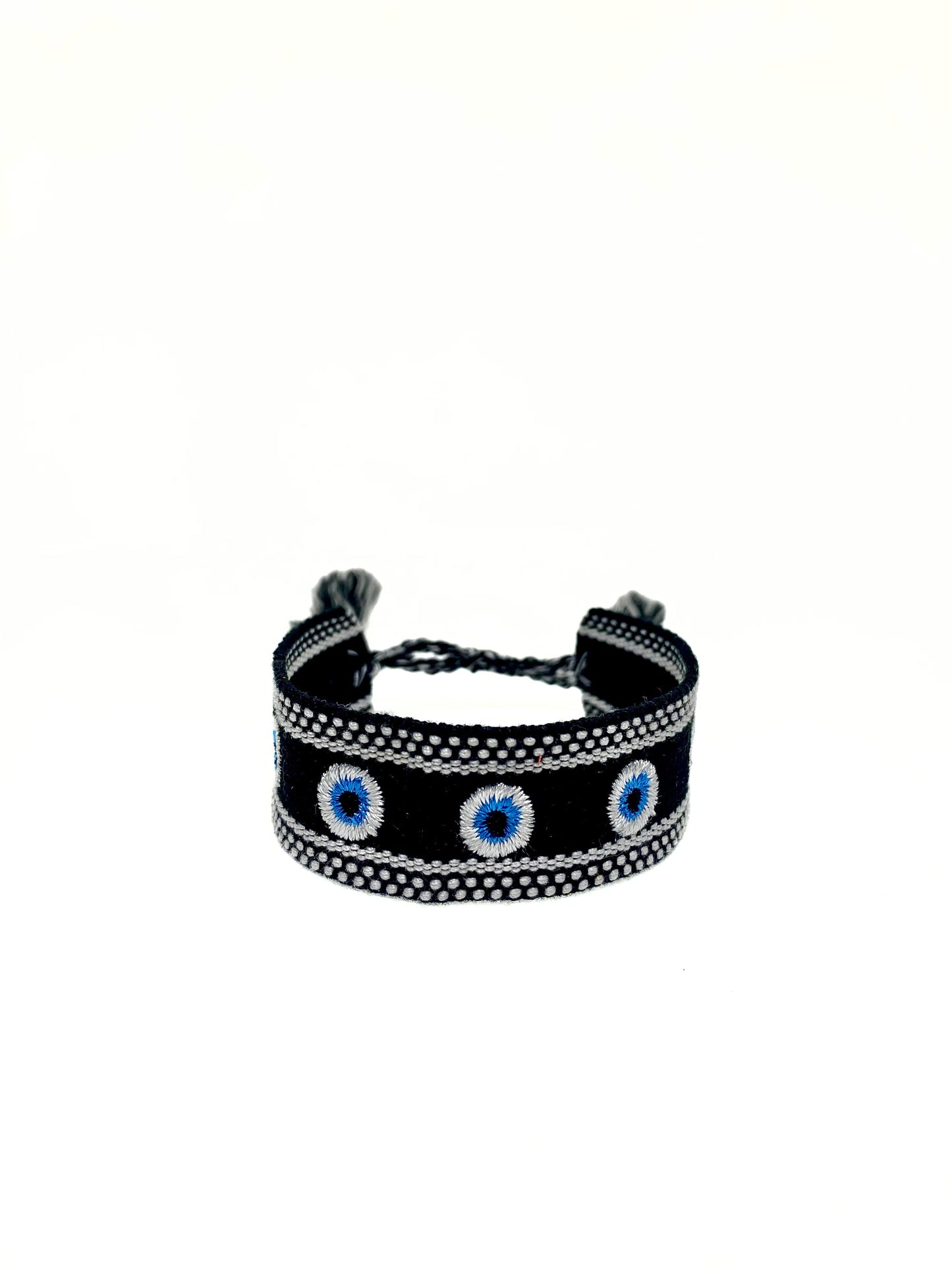 Evil Eye Thick Woven Bracelets