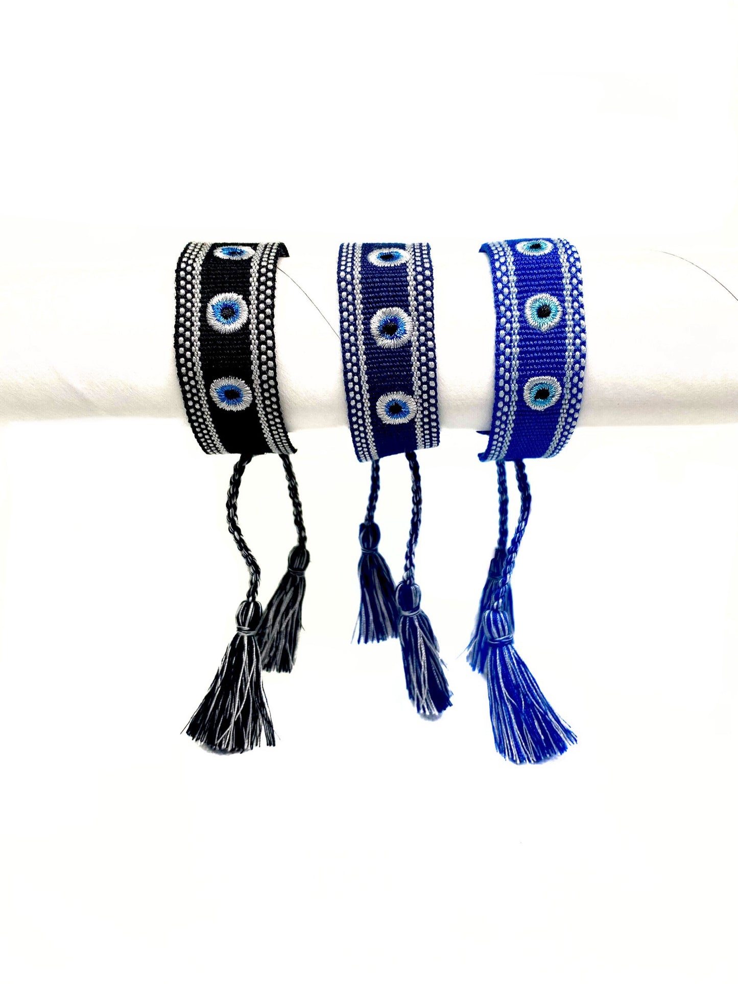 Evil Eye Thick Woven Bracelets