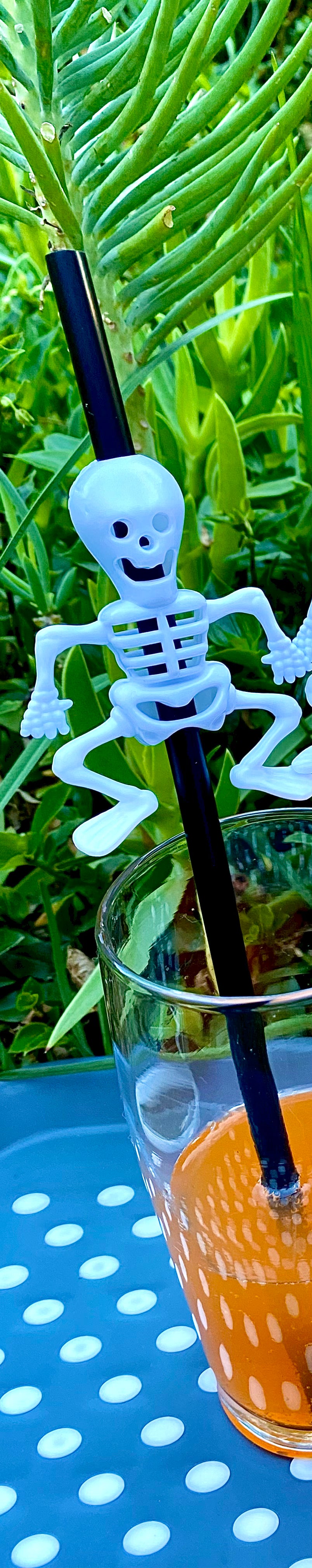 Spooky Sips Skeleton Straws - LARGE (3-PACK)