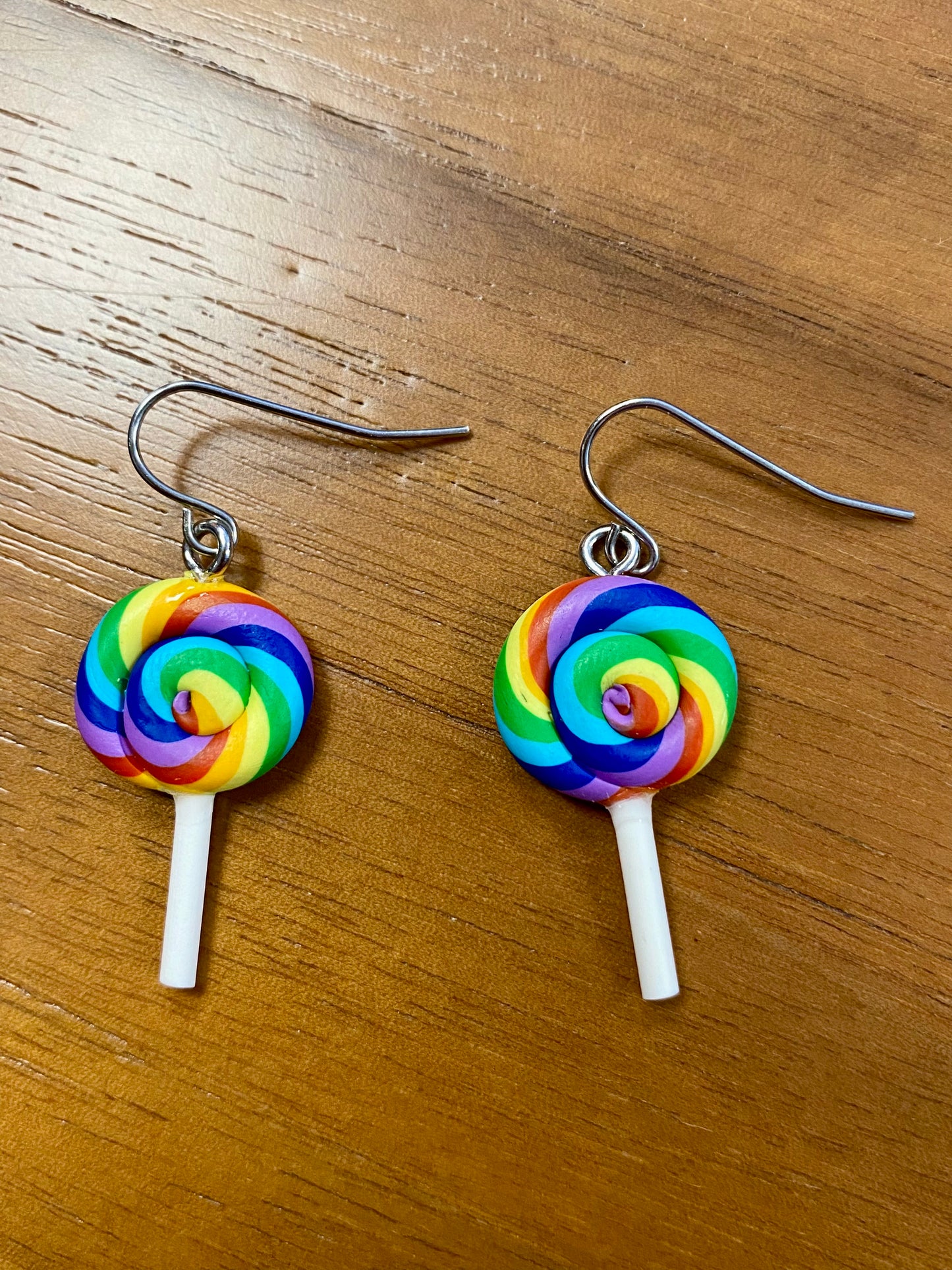 Rainbow Lollipop Earrings