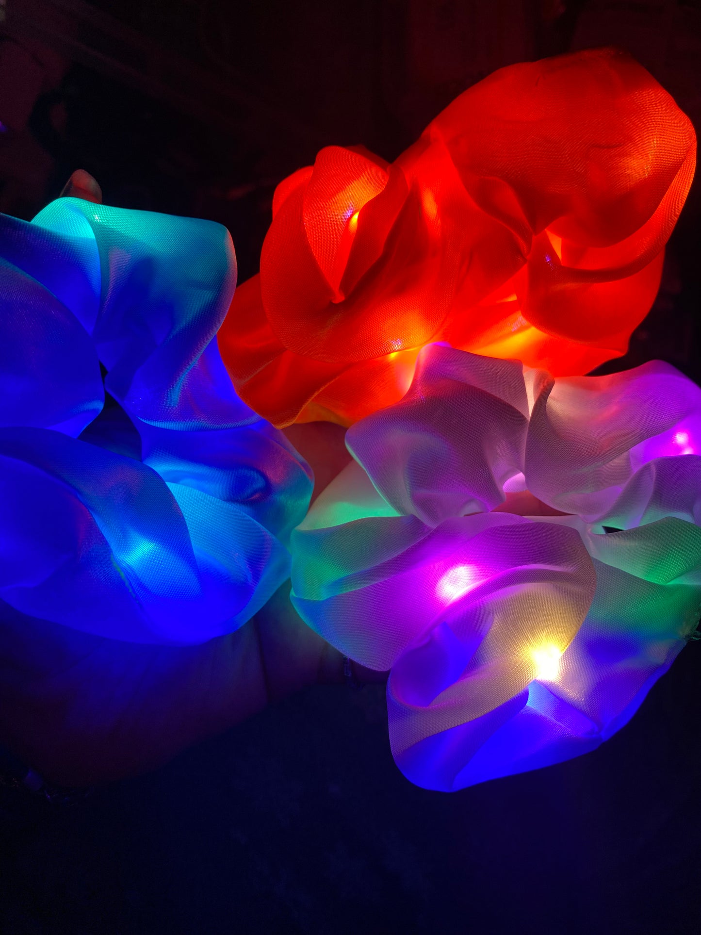 LED Hair Scrunchies 3-Pack