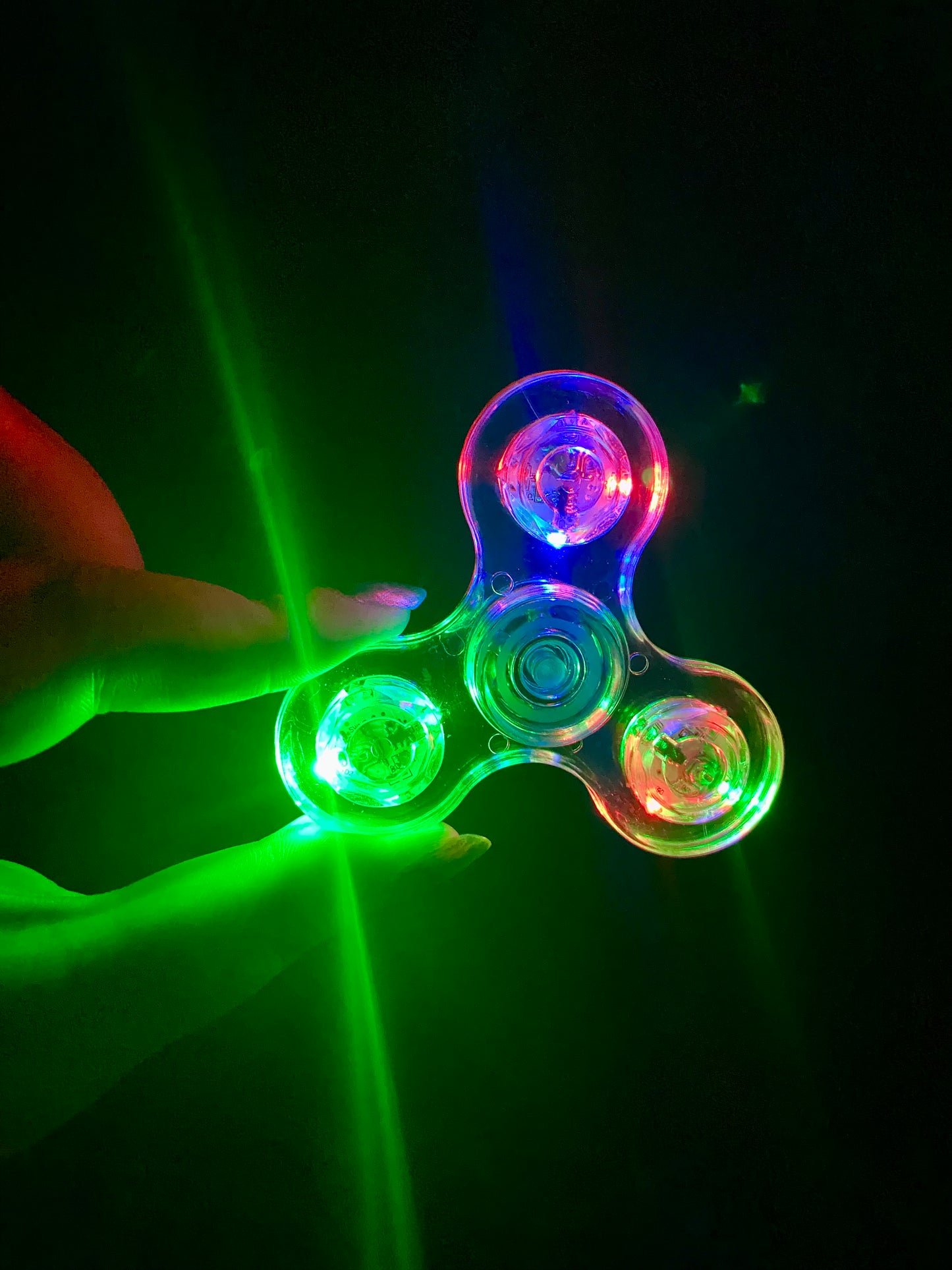 LED Transparent Fidget Spinner