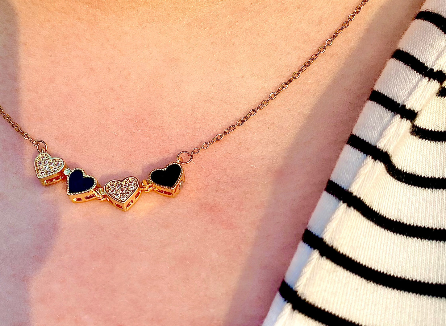 Lucky Heart Necklace | Stainless Steel 18K Gold Plated