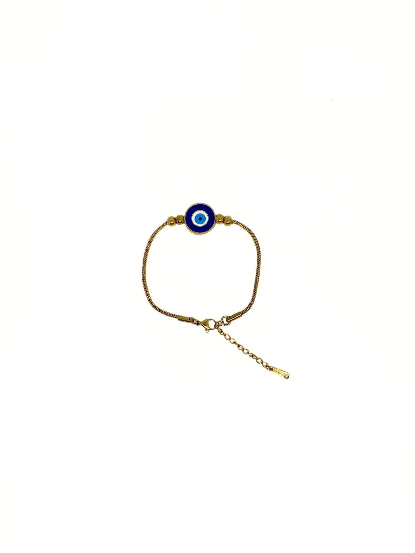 Golden Evil Eye Bracelet | Stainless Steel 18K Gold Plated