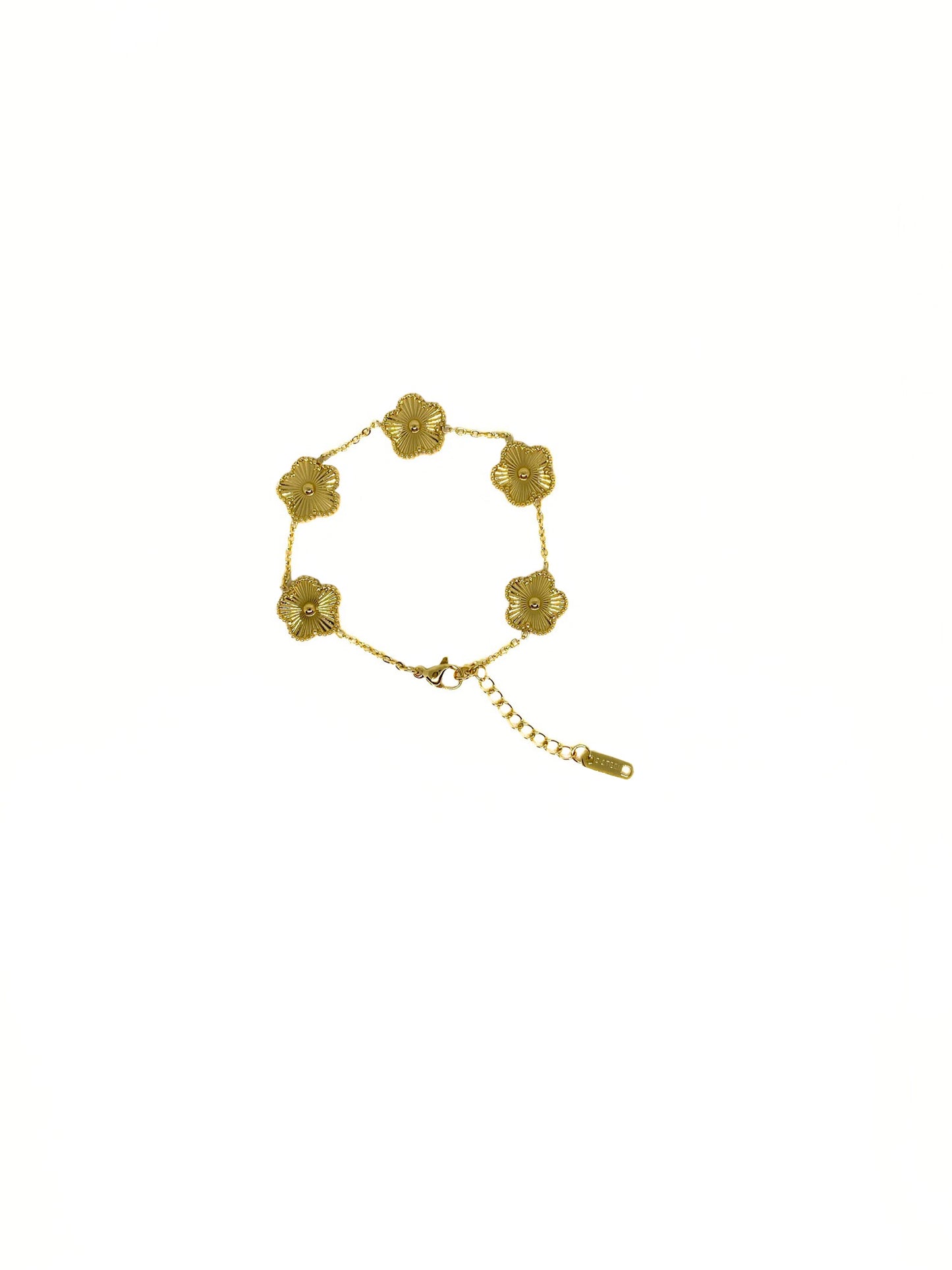 Golden Clover Bracelet | Stainless Steel 18K Gold Plated