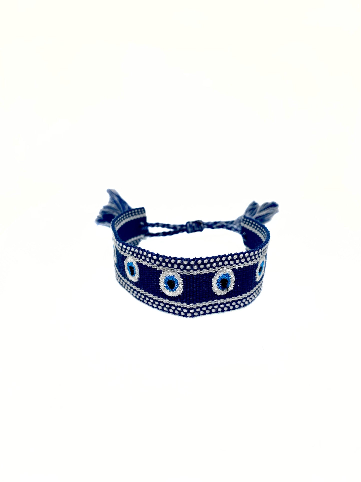 Evil Eye Thick Woven Bracelets